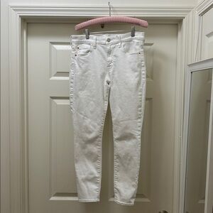 GAP True Skinny Mid Rise Jeans in White - great condition!